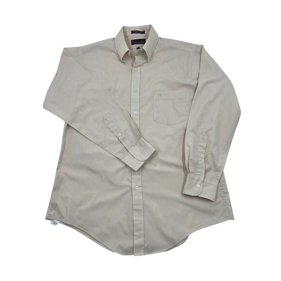 Etienne Aigner Vintage 70s Mens Long Sleeve Button Up Dress Shirt Sz 16 32/33 - Picture 1 of 10